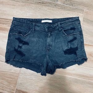 Eunina denim cut off shorts black wash